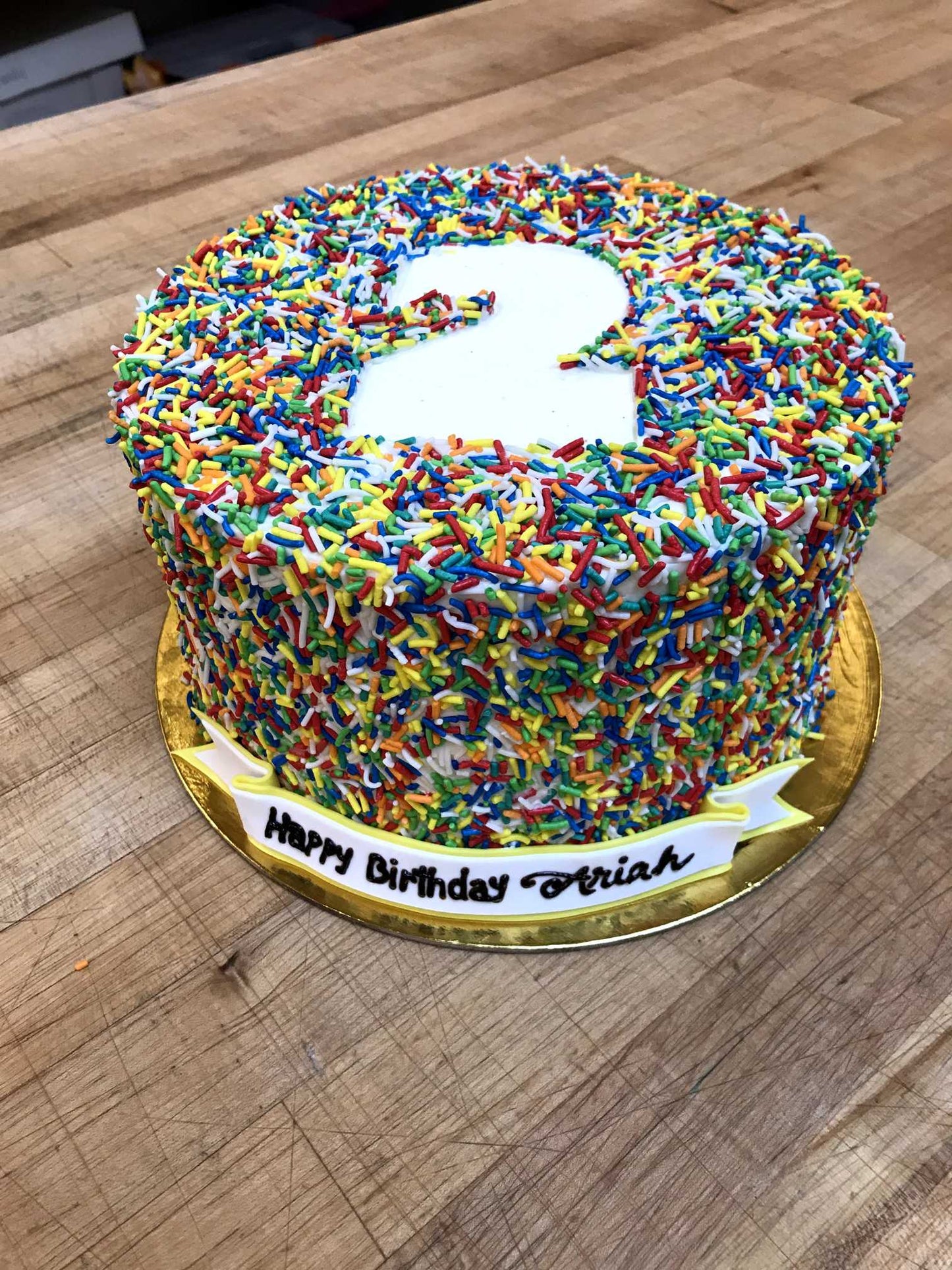 Dense Sprinkle Cake