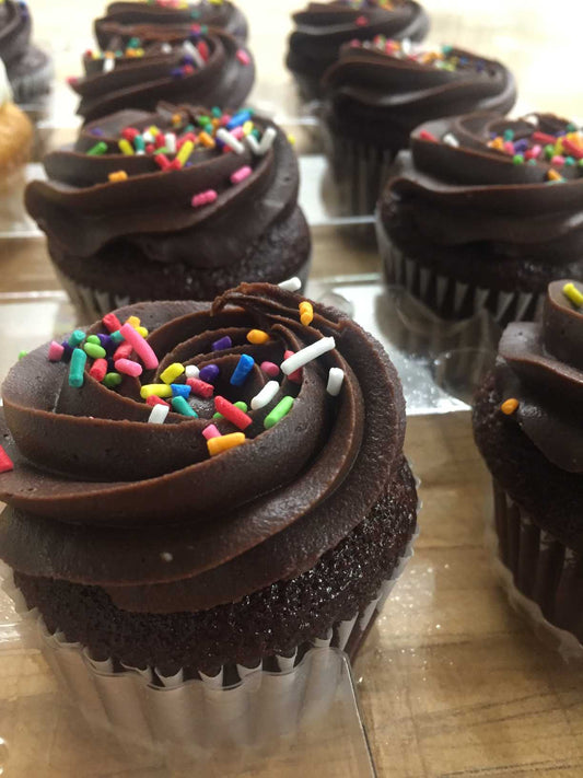 Vegan Chocolate Cupcake with Sprinkles